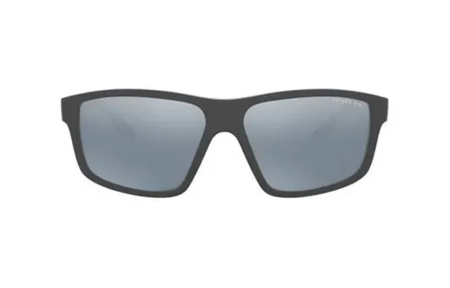 PRADA Plastic Irregular Shape Sunglasses Men's Gray