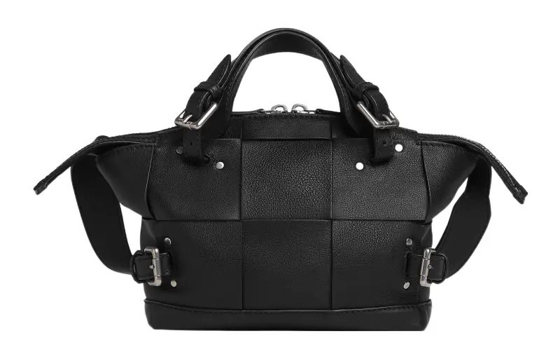 Bottega Veneta Cow Leather One Shoulder Handbag Women's Black