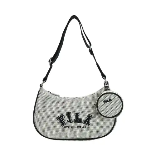 FILA Fabric Crescent Bag Shoulder Bag Small Women's Dachshund Umber