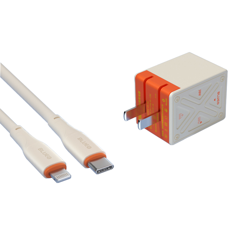 Mr. Blue Monkey BLUEO Charger GaN Apple Fast Charging Set Compatible with Apple/Android PD Fast Charging Data Cable Xingji Legend Series 35W Single Outlet