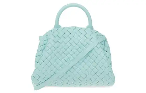 Bottega Veneta Sheepskin Shoulder Bag, Crossbody Bag, Handbag Mini Women's Blue