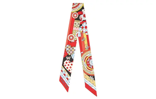 Hermès Pre Owned 2015 2025 Les Murmures De La Foret Silk Twilly Scarf Scarves