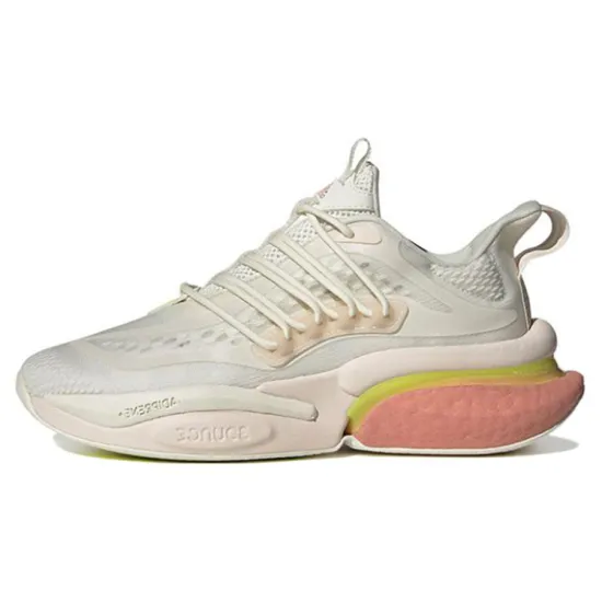 Adidas Alphaboost V1 Off White Wonder Clay Lucid Lemon Women's