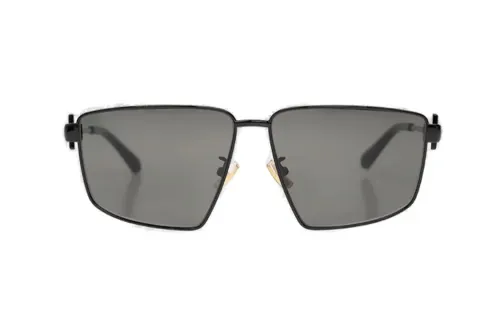 Bottega Veneta Metal Irregular Shape Sunglasses Unisex Black