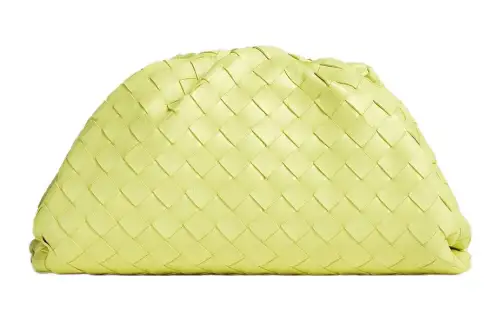 Bottega Veneta POUCH Cloud Bag Sheepskin Clutch Regular Women's Light Yellow