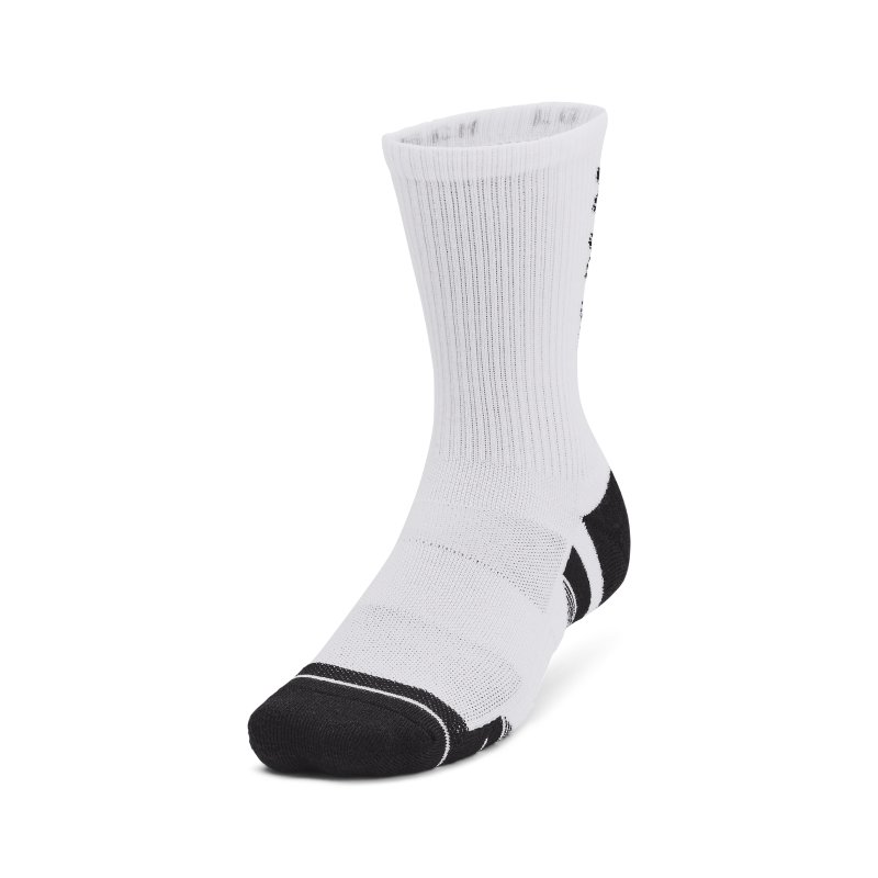 Under Armour SS23 Crew Socks Unisex White