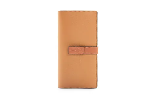 LOEWE Calfskin Wallet Large Women's Toffee/Tan