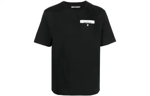 Palm Angels logo-tape cotton T-shirt