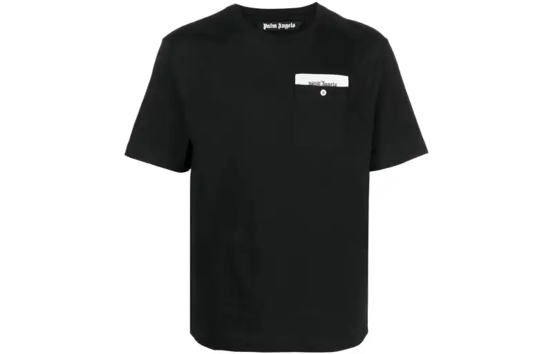 Palm Angels logo-tape cotton T-shirt