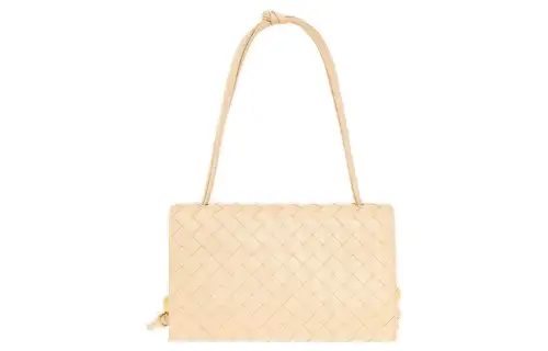 Bottega Veneta Sheepskin Handbag, Shoulder Bag Women's Ice Cream