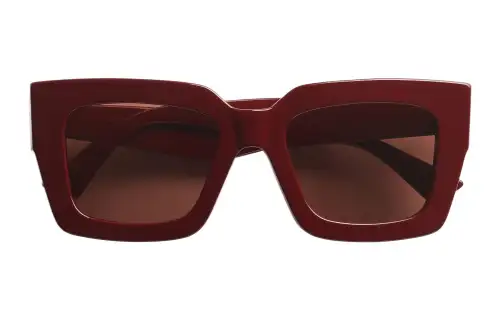 Bottega Veneta Acetate Square Sunglasses Women's Red
