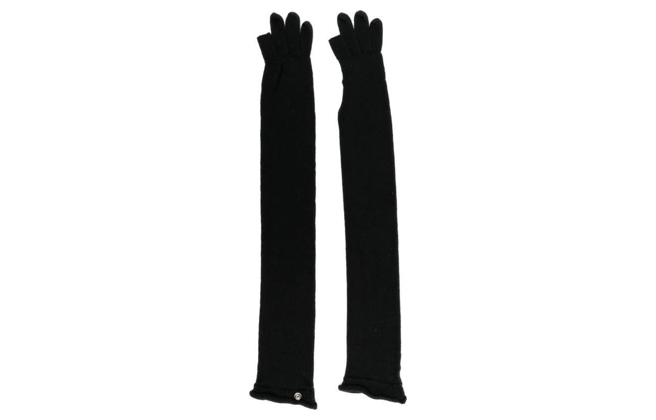 RICK OWENS Distressed Knitted Elbow-length Gloves