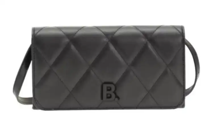 Balenciaga Leather Crossbody Bag, Shoulder Bag Women's Black