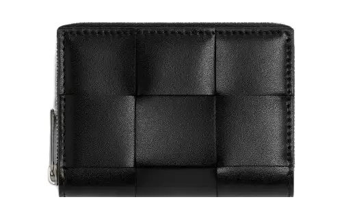 Bottega Veneta Calfskin Coin Purse Men's Black