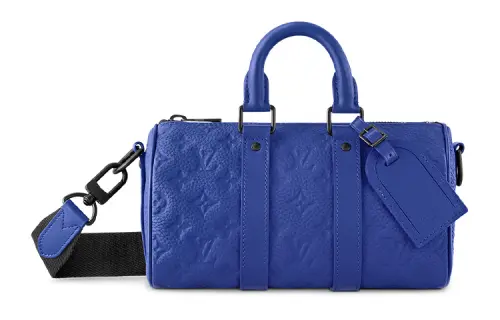 LOUIS VUITTON Keepall Bandouliere 25 Racing Blue