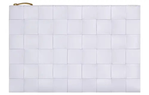 Bottega Veneta Lambskin With Calfskin Clutch Large Women's Light Purple
