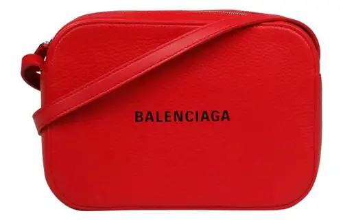 Balenciaga Cow Leather Crossbody Bag, Shoulder Bag Women's Red