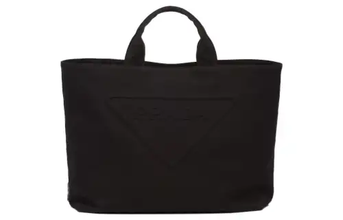 PRADA Fabric Tote Bag, Shopping Bag, Shoulder Bag, Crossbody Bag, Handbag Men's Black
