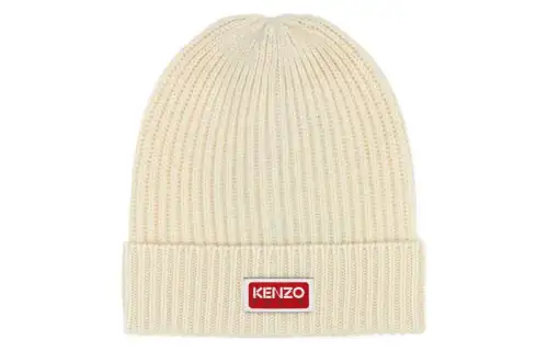 KENZO Logo Patch Knit Beanie
