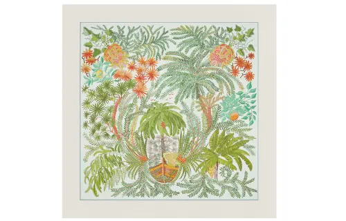 HERMES Le Jardin Des Peintres Scarves Women's Multicolor