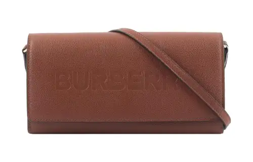 Burberry Leather Wallet Large Women's Tawny