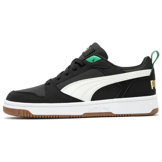 PUMA Rebound V6 Skateboarding Shoes Unisex Low-top Black/white