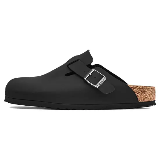 Birkenstock Boston Vegan Birkibuc Black