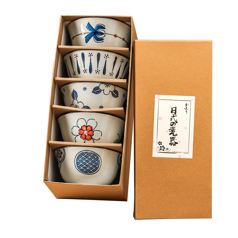 Kawashimaya KAWASIMAYA ceramics Japanese tableware for home use particularly beautiful small rice bowl gift box set bowl