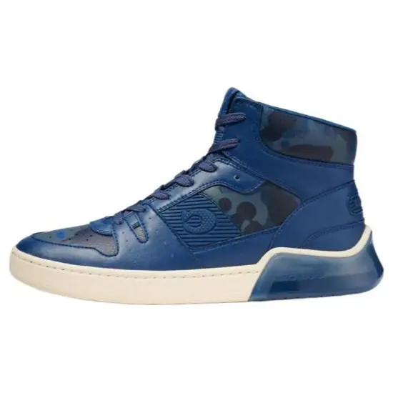 COACH CitySole High Top Skateboard Shoes Men's Marine Blue
