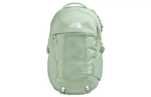 THE NORTH FACE 25L Backpack Double Shoulder Outdoor Bag Recycled Nylon Mint Green Women's