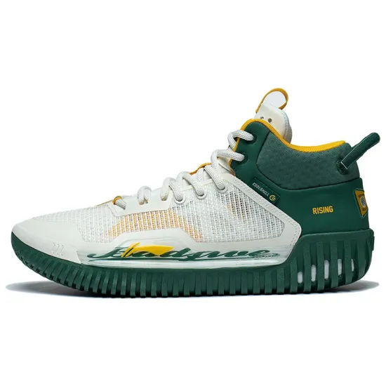 LINING Badfive 3 Basketball Shoes Men Mid-Top White/Green