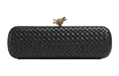 Bottega Veneta Lambskin Clutch Regular Women's Black