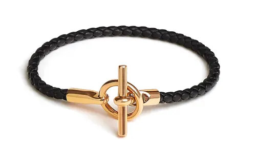 HERMES Glenan Bracelets Women's Black