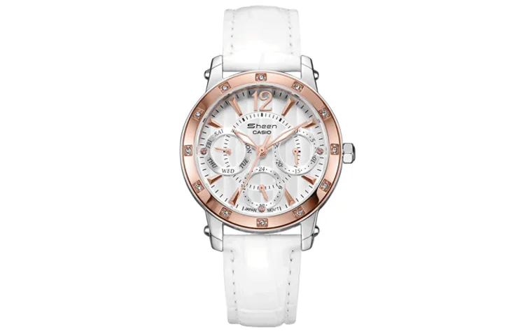 CASIO Women's SHEEN 26mm White Watch SHN-3012GL-7A