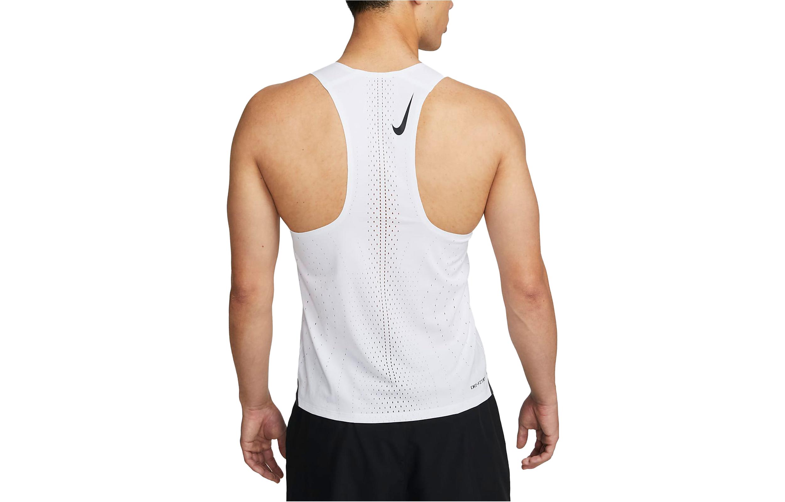 Nike Running Tank Tops Men’s White Crew Neck Moderate Other