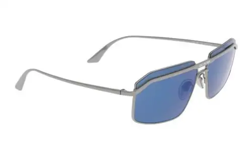 Balenciaga Metal Irregular Shape Sunglasses Women's Silver