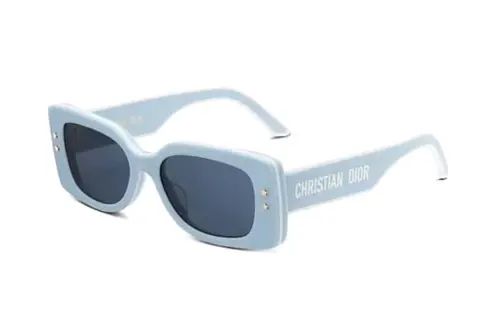 DIOR Acetate Rectangular Sunglasses Unisex Blue