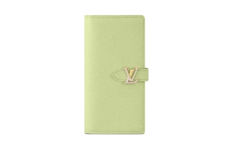 LOUIS VUITTON Taurillon Cow Leather Wallet Women's Green