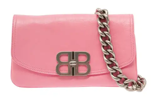 Balenciaga Calfskin Crossbody Bag, Shoulder Bag Women's Pink