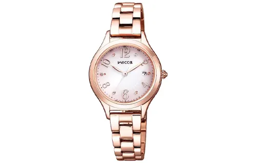 CITIZEN ['50', 149262]m Waterproof Solar Quartz Movement Gold Plated Stainless Steel Strap Watch