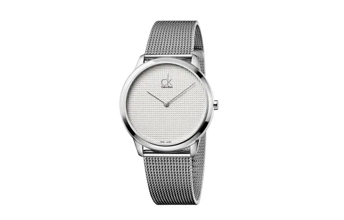 CALVIN KLEIN Simple Collection Wrist Watches Quartz Movement Stainless Steel Watchband 40mm White Dial Men's Watches