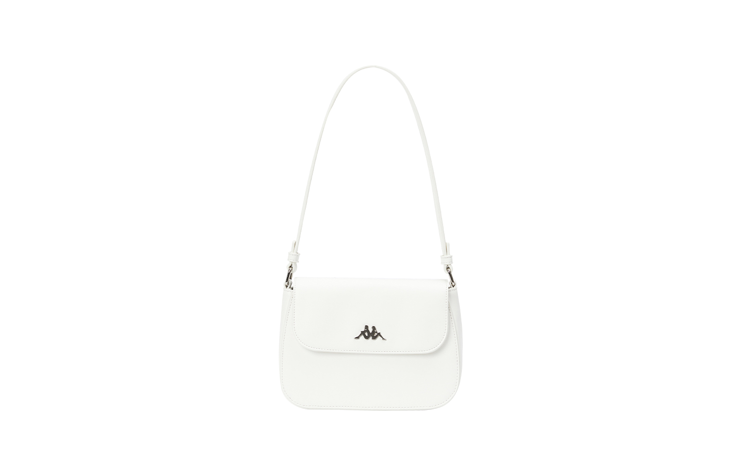Kappa Leather Tofu Bag Small Square Bag Shoulder Bag Regular Women's Korean White