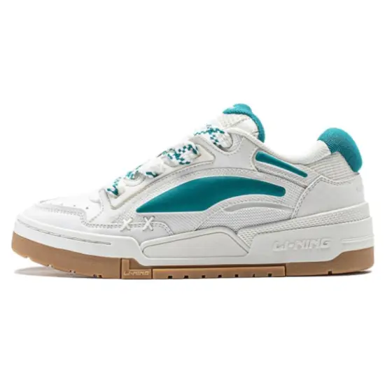 LINING Journey V2 Skateboard Shoes Women's Low-Top White Blue