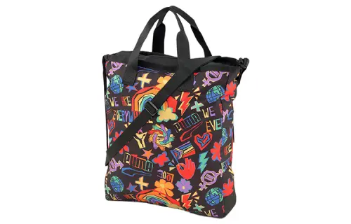PUMA Polyester Tote Bag, Shopping Bag, Handbag Regular Women's Black