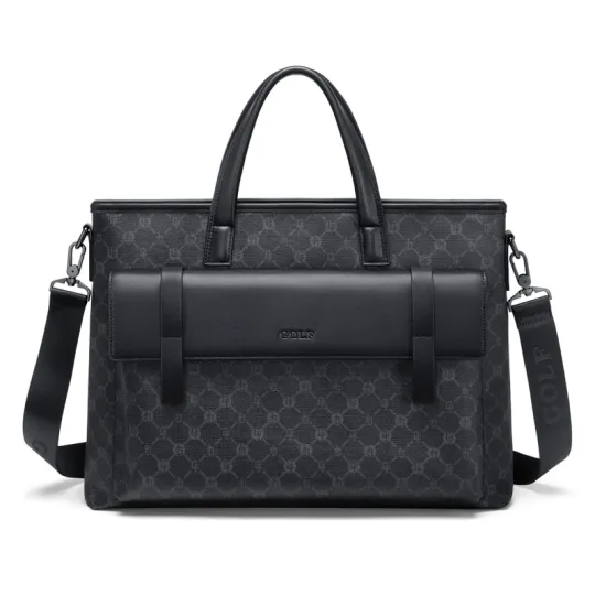 GOLF PVC Briefcase Large Men's Gray