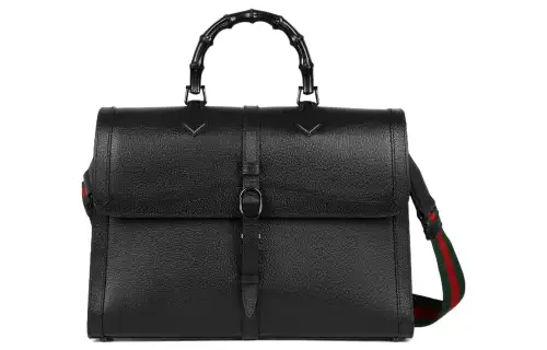 GUCCI Diana Leather Shoulder Bag, Crossbody Bag, Handbag Regular Men's Black