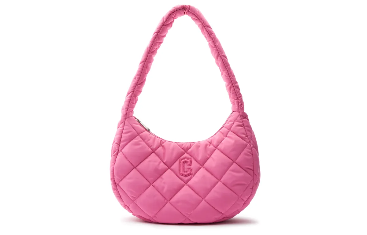 MLB Polyester Cloud Bag, Dumpling Bag, Shoulder Bag, Handbag, Shoulder Bag Medium Women's Pink