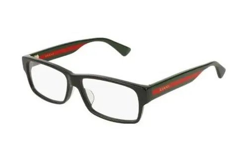GUCCI Irregular Shape Eyeglass Frames Men's Red/Green