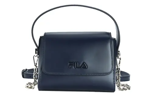 FILA Pu Portable Crossbody Bag, Shoulder Bag Regular Women's Blue Black