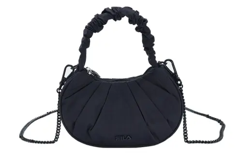 FILA Heritage Fabric Cloud Bag, Handbag, Shoulder Bag, Crossbody Bag Women's Black